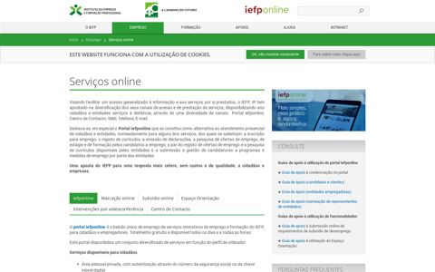 Serviços online - IEFP, I.P.