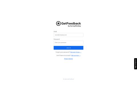 Sign In - GetFeedback