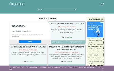 fabletics login - General Information about Login - Logines.co.uk