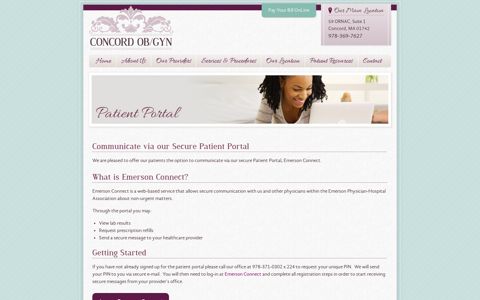 Patient Portal - Concord OB/GYN