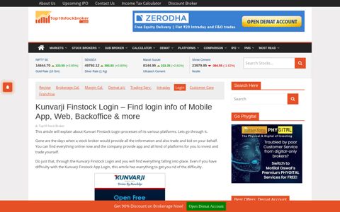 Kunvarji Finstock Login - Find login info of Trading App ...