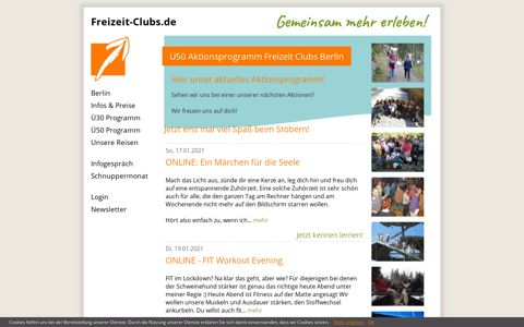 Ü50 Freizeit-Clubs.de Berlin Aktions Programm