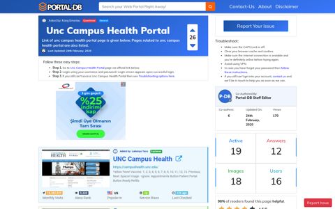 Unc Campus Health Portal