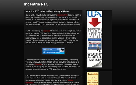 Incentria PTC - How to Earn Money at Home - Incentria PTC