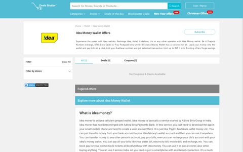 Idea Money Wallet Offers Dec 2020 Save on Recharge, Bill ...