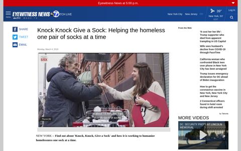 Knock Knock Give a Sock: Helping the homeless one pair of ...