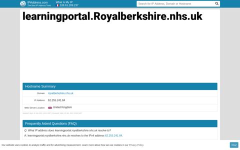 ▷ learningportal.Royalberkshire.nhs.uk : Learning Portal: Log in to ...