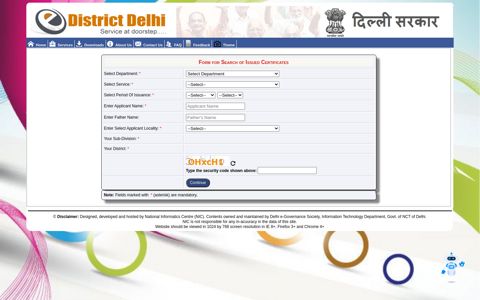 Home | e-District Delhi | Delhi e-Governance Society, Information ...