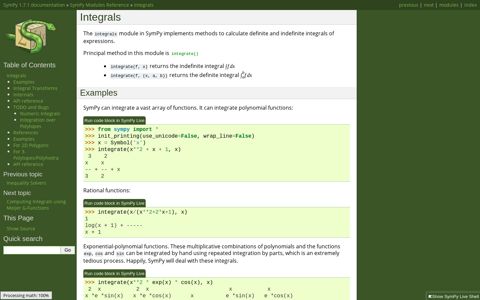 Integrals — SymPy 1.7.1 documentation