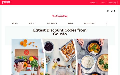 Gousto Discount Codes & Vouchers - 2020 Deals from Gousto