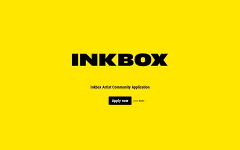 inkbox Artist Application (website) - Typeform