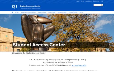 Student Access Center - The University of Kansas