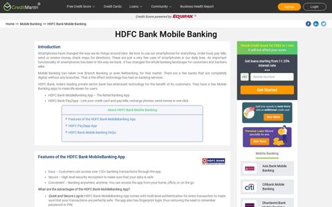 HDFC Bank Mobile Banking - How to Register, Log In ...