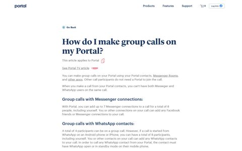 How do I make group calls on my Portal? - Facebook Portal