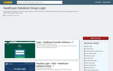 Healthcare Solutions Group Login