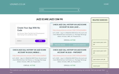 jazz ecare jazz com pk - General Information about Login