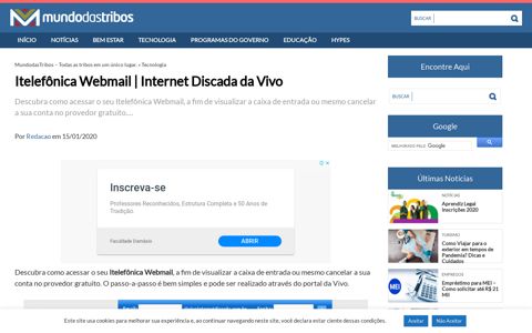iTelefônica Webmail | Provedor de Internet Discada da Vivo