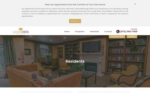 Residents | Laguna Vista Apartments in Farmers Branch, Texas