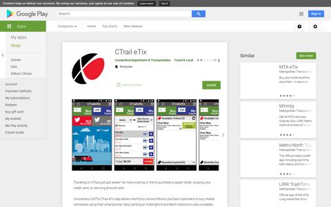 CTrail eTix - Apps on Google Play