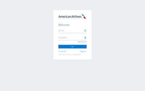 American Airlines - Login