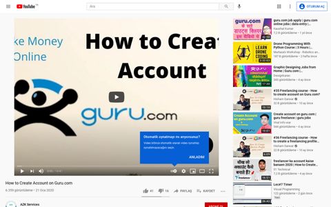 How to Create Account on Guru.com - YouTube