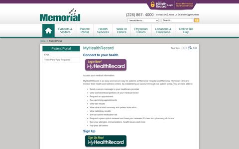 Patient Portal - Memorial Hospital at Gulfport