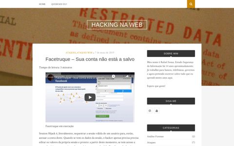 Facetruque - Sua conta não está a salvo - Hacking na Web