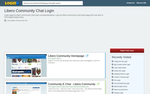 Libero Community Chat Login - Loginii.com