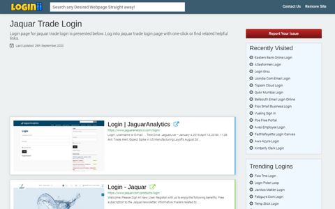 Jaquar Trade Login - Loginii.com