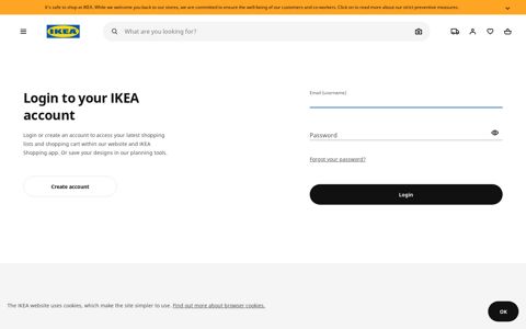 Create a profile - Ikea