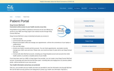 Access My Patient Portal | Hoag Medical Group