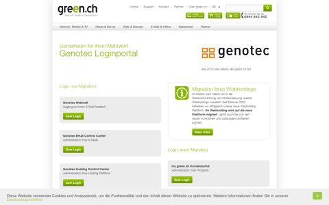 Genotec Loginportal - Green.ch
