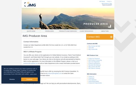 IMG Producer Development - IMG Producer Login