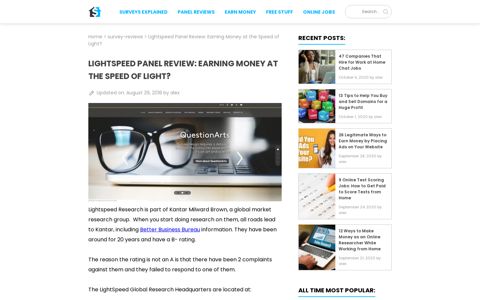 Lightspeed Panel Review: Earning Money at the ... - Paid Survey