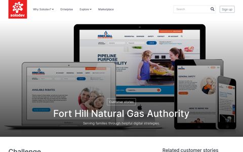Fort Hill Natural Gas Authority Case Study | Solodev