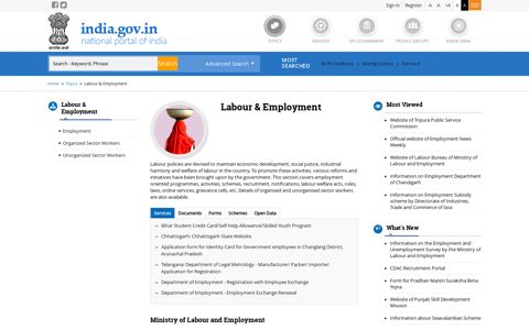 Labour & Employment | National Portal of India