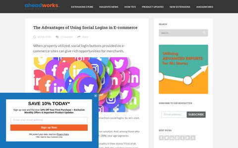 The Advantages of Using Social Logins in E-commerce