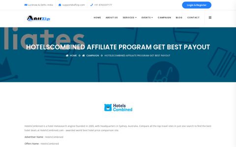HotelsCombined Affiliate Program get best payout - AffZip Media