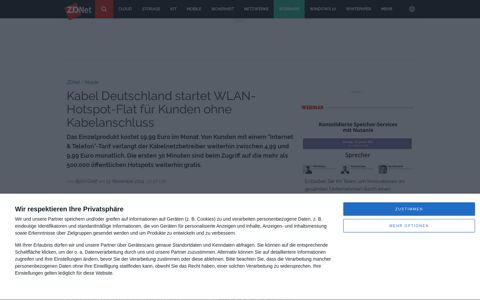 Kabel Deutschland startet WLAN-Hotspot-Flat für Kunden ...