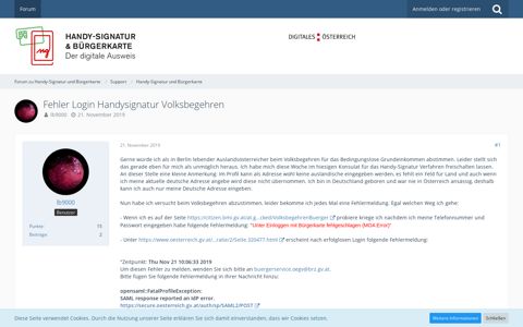 Fehler Login Handysignatur Volksbegehren - Handy-Signatur ...