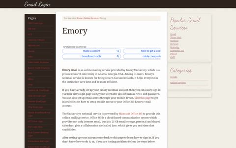 Emory Email Login – Emory University Webmail Sign In – owa ...