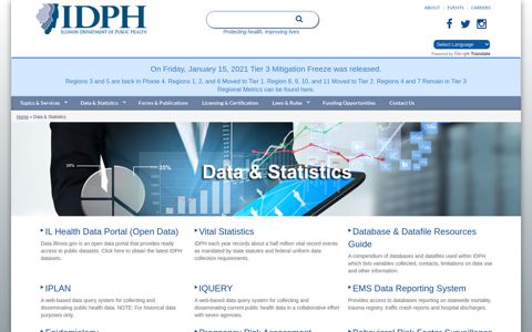 Data & Statistics | IDPH