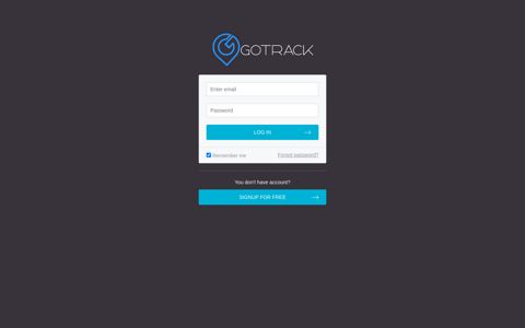 GoTrack - Login App - GoTrackApp