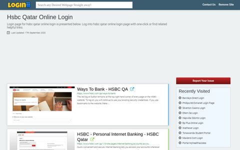 Hsbc Qatar Online Login - Loginii.com