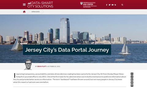 Jersey City's Data Portal Journey | Data-Smart City Solutions