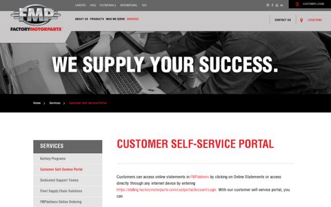 Customer Self-Service Portal – Factory Motor Parts | Greenlink ...