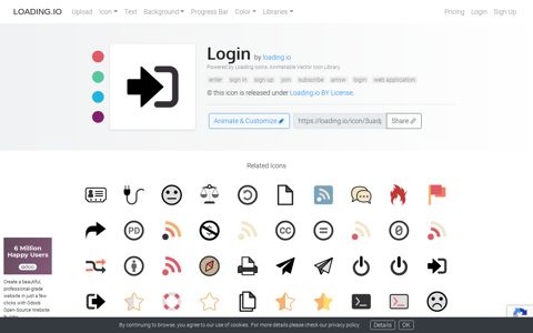 Login Icon | Free SVG / PNG, Premium Animated GIF / APNG ...