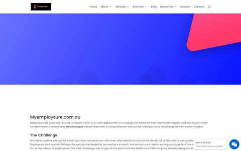 Case Study - MyEmploysure | Web Portal - NewGenApps