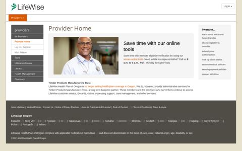 Provider Home | Provider | LifeWise Health Plan of Oregon