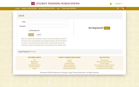 Login - Liturgy Training Publications